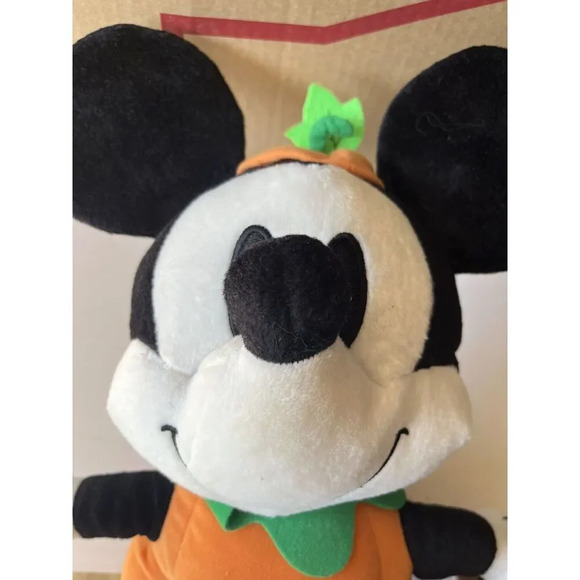 Vintage MICKEY MOUSE Pumpkin Plush by SEGA & Disney W/ Original Tag - Picture 5 of 5